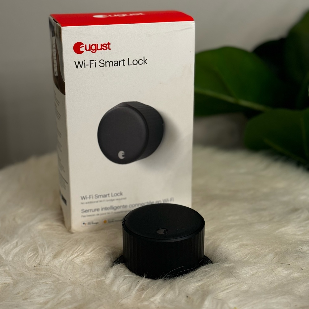 August Wi-Fi Matte Black Smart Lock